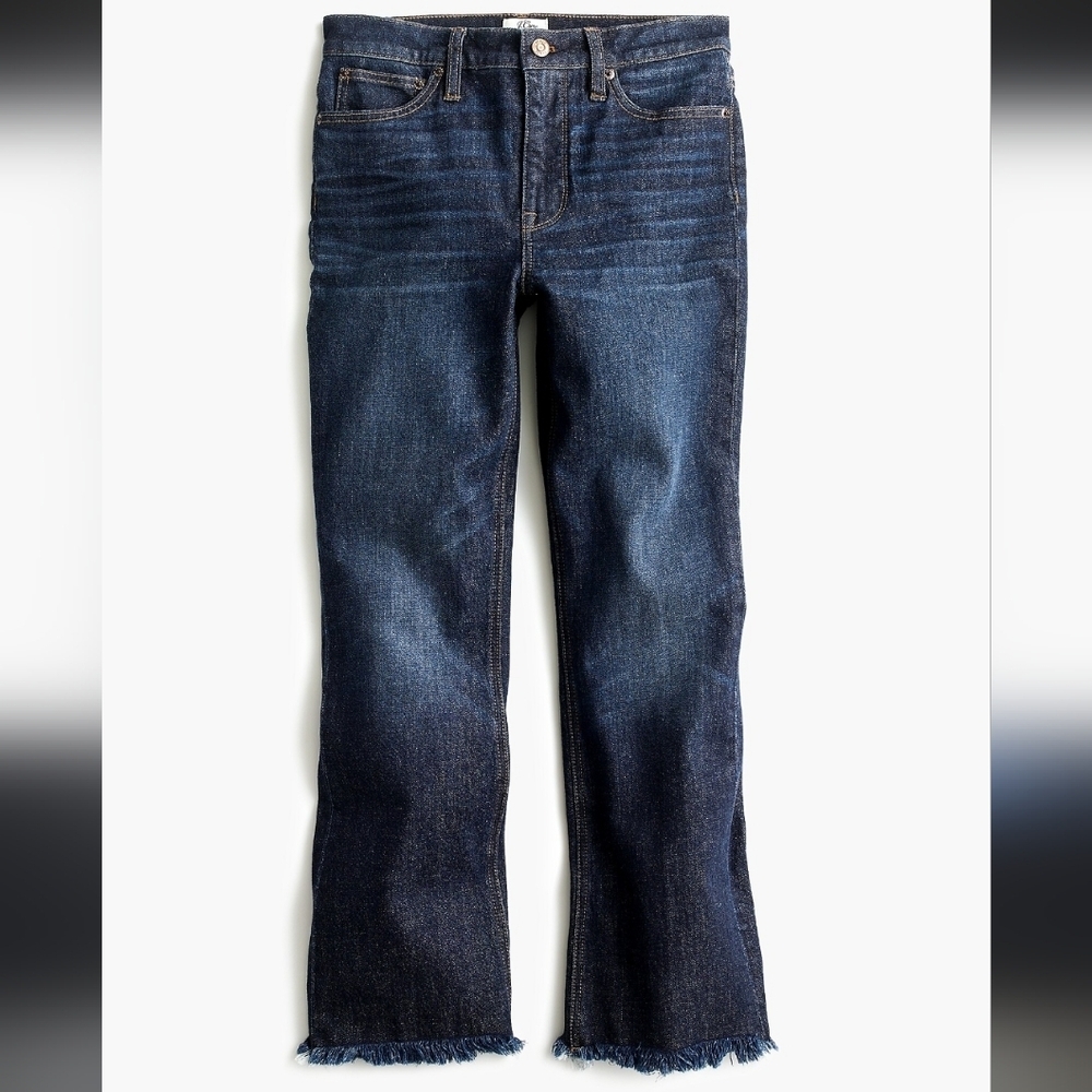 J.Crew Billie Demi-Boot Crop Jean, Premium Denim, 30